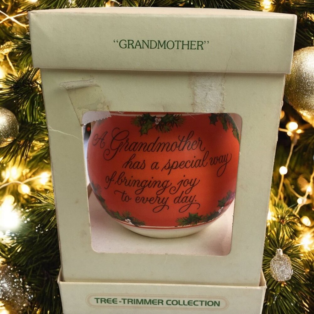 Hallmark Grandmother Christmas Ornament Tree Trimmer Collection - 1970s